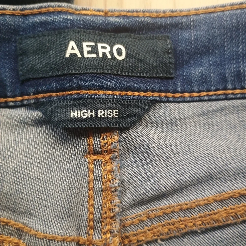 Aeropostale Women's Sz 2 High Rise Jegging Denim Stretch Skinny Jeans 25x28 Aero